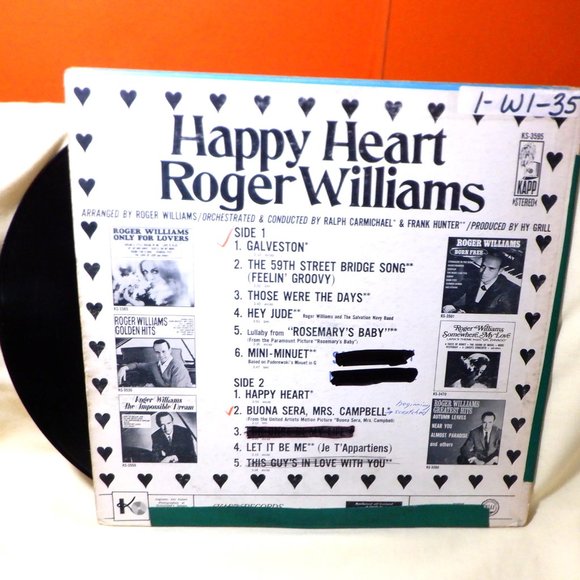 ~~~ ROGER WILLIAMS ~~~ Happy Heart - Picture 2 of 2